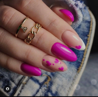 Pink  touch Press on nail