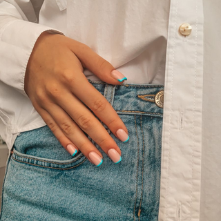 Blue Frenchtips